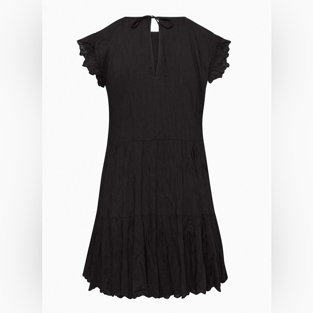 Aritzia Wilfred NWOT La Boheme Sidonie Ruffled Scalloped Mini Dress (Medium) - Picture 11 of 15